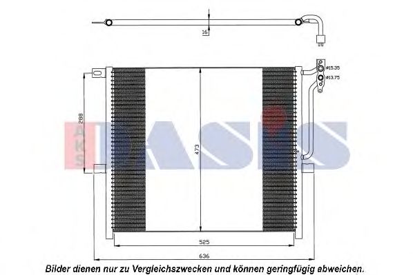 Конденсатор, кондиционер AKS DASIS 052012N