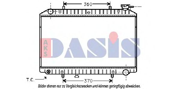 Радиатор, охлаждение двигателя AKS DASIS 070270N