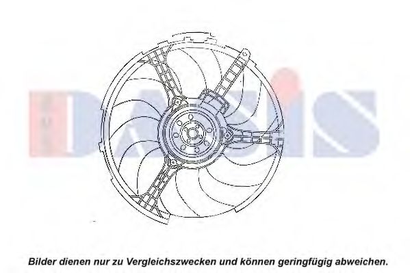 Вентилятор, охлаждение двигателя AKS DASIS 088093N
