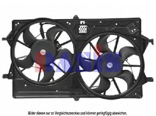 Вентилятор, охлаждение двигателя AKS DASIS 098038N