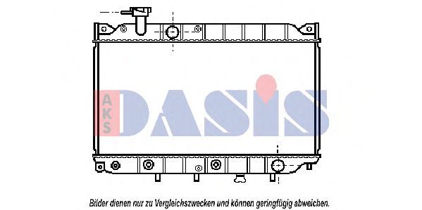 Радиатор, охлаждение двигателя AKS DASIS 110030N