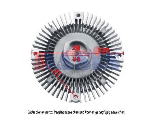 Сцепление, вентилятор радиатора AKS DASIS MSC411