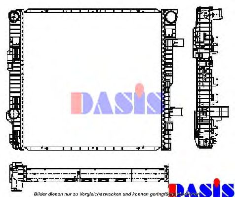 Радиатор, охлаждение двигателя AKS DASIS MS2405