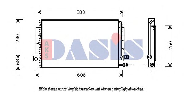 Конденсатор, кондиционер AKS DASIS 172002N