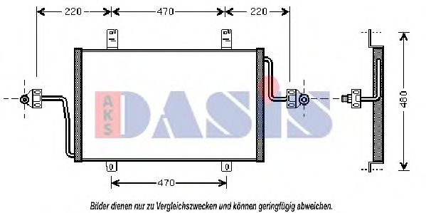 Конденсатор, кондиционер AKS DASIS 182450N