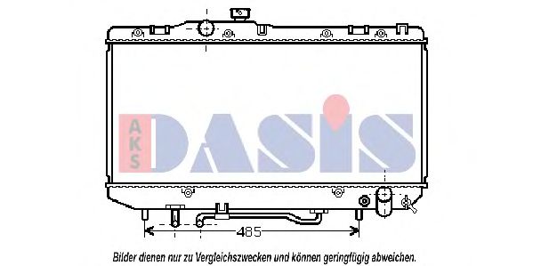 Радиатор, охлаждение двигателя AKS DASIS 211560N