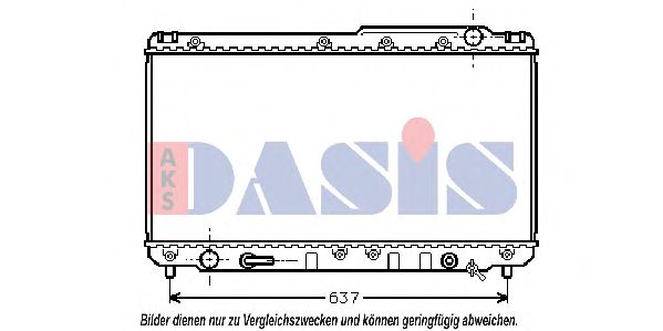 Радиатор, охлаждение двигателя AKS DASIS 211910N