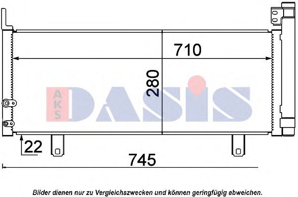 Конденсатор, кондиционер AKS DASIS 212078N