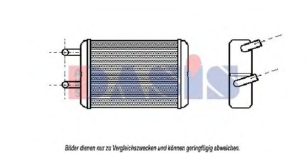 Теплообменник, отопление салона AKS DASIS 219050N