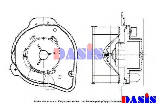 Вентилятор салона AKS DASIS 229004N