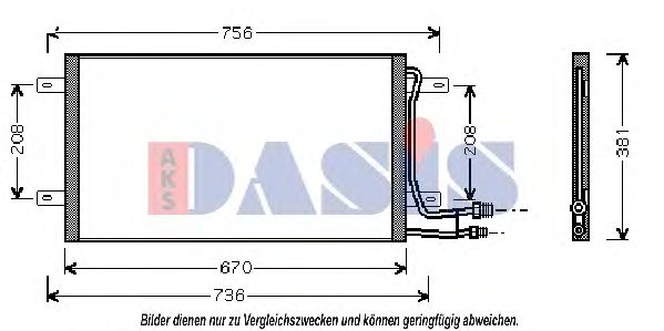 Конденсатор, кондиционер AKS DASIS 242040N