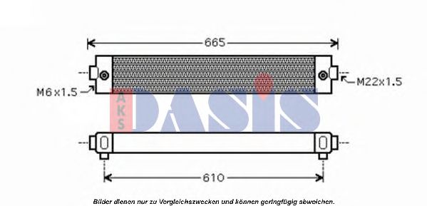 масляный радиатор, двигательное масло AKS DASIS 276000N