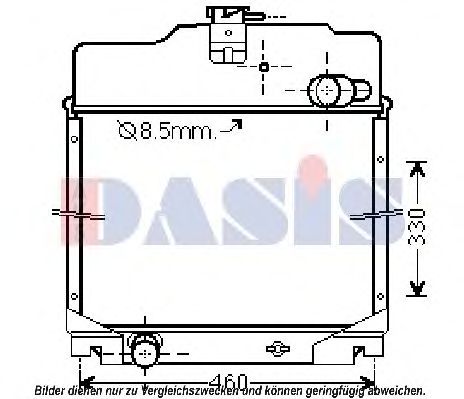 Радиатор, охлаждение двигателя AKS DASIS 440156N