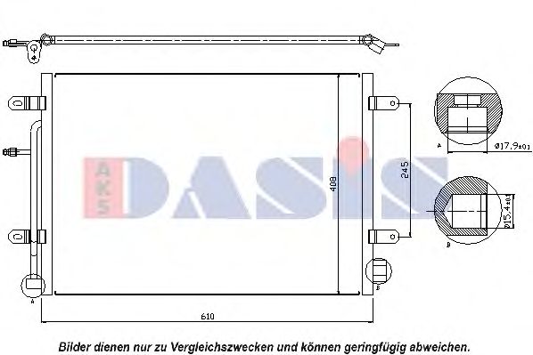 Конденсатор, кондиционер AKS DASIS 482017N