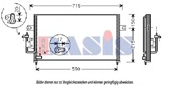 Конденсатор, кондиционер AKS DASIS 512024N