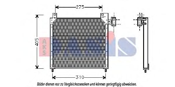 Конденсатор, кондиционер AKS DASIS 522170N