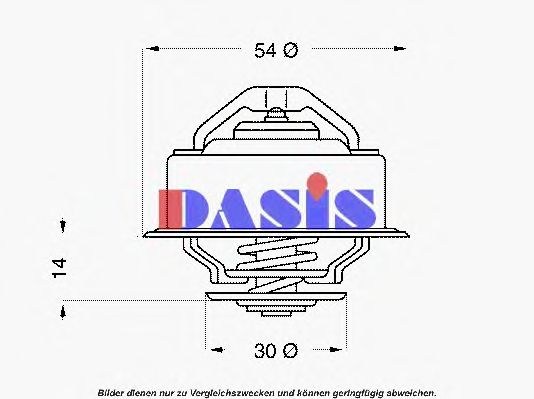 Термостат, охлаждающая жидкость AKS DASIS 408982D