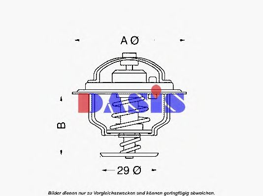 Термостат, охлаждающая жидкость AKS DASIS 750375N