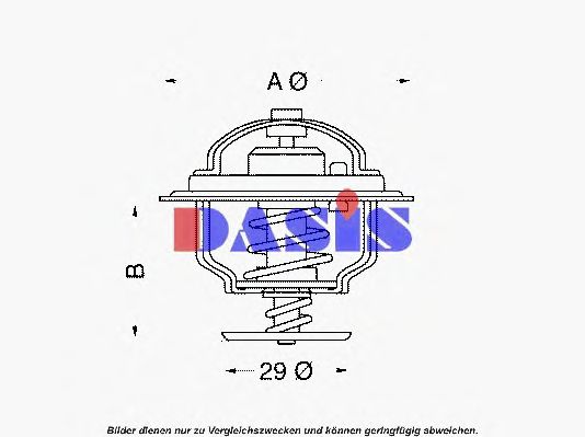 Термостат, охлаждающая жидкость AKS DASIS 412688