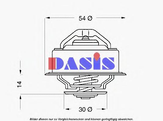Термостат, охлаждающая жидкость AKS DASIS 751868N