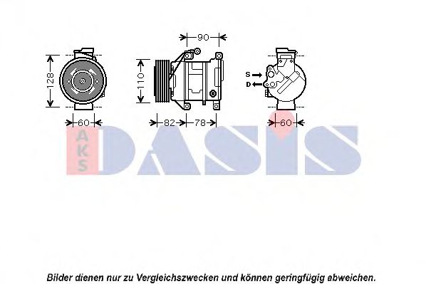 Компрессор, кондиционер AKS DASIS 850357N