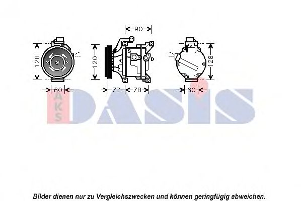 Компрессор, кондиционер AKS DASIS 850743N