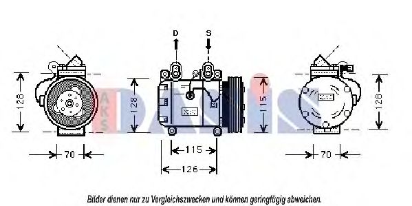 Компрессор, кондиционер AKS DASIS 850871N