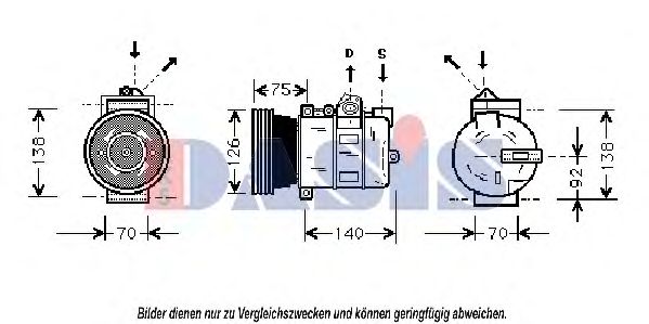 Компрессор, кондиционер AKS DASIS 850903N