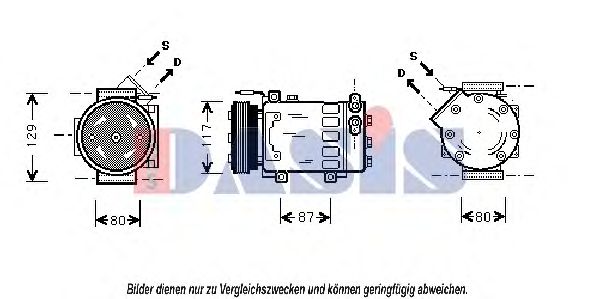 Компрессор, кондиционер AKS DASIS 850904N