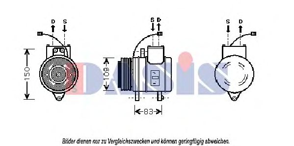Компрессор, кондиционер AKS DASIS 851011N