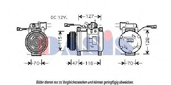Компрессор, кондиционер AKS DASIS 851398N