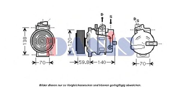 Компрессор, кондиционер AKS DASIS 851662N