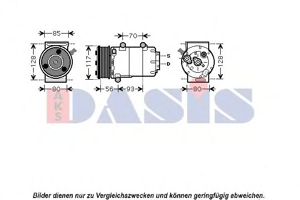 Компрессор, кондиционер AKS DASIS 851690N