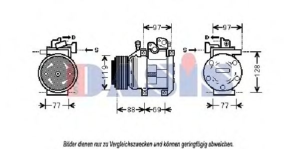 Компрессор, кондиционер AKS DASIS 851843N