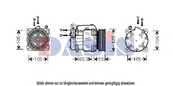 Компрессор, кондиционер AKS DASIS 853600N