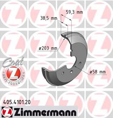 Тормозной барабан ZIMMERMANN 405.4101.20