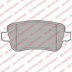 Комплект тормозных колодок, дисковый тормоз DELPHI 24348