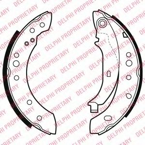 Комплект тормозных колодок DELPHI LS2002