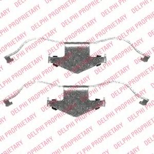 Комплектующие, колодки дискового тормоза DELPHI LX0429