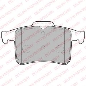 Комплект тормозных колодок, дисковый тормоз DELPHI LP2179