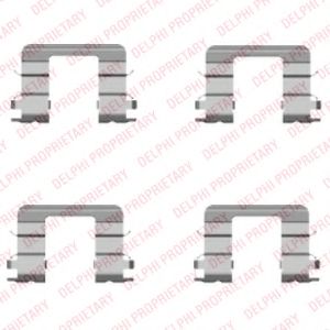 Комплектующие, колодки дискового тормоза DELPHI LX0416