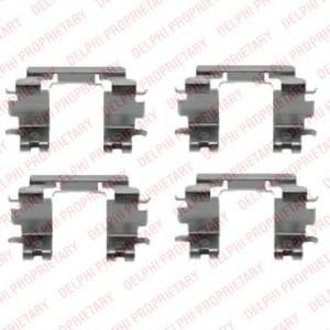 Комплектующие, колодки дискового тормоза DELPHI LX0433