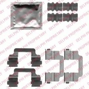 Комплектующие, колодки дискового тормоза DELPHI LX0509