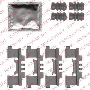 Комплектующие, колодки дискового тормоза DELPHI LX0547