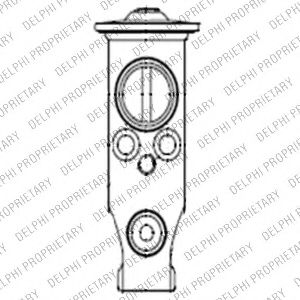 Расширительный клапан, кондиционер DELPHI TSP0585122