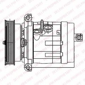 Компрессор, кондиционер DELPHI TSP0155984