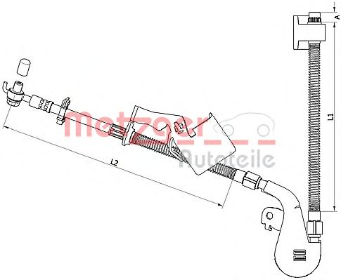 Тормозной шланг METZGER 4110752