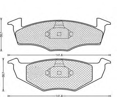 Комплект тормозных колодок, дисковый тормоз MAGNETI MARELLI 430216170355