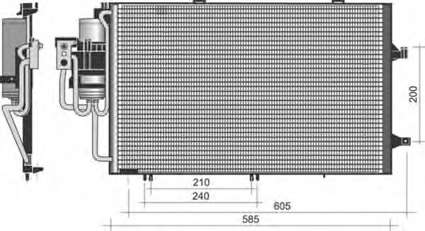 Конденсатор, кондиционер MAGNETI MARELLI 350203371000