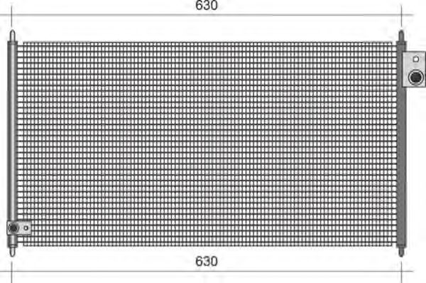 Конденсатор, кондиционер 4SEASONS 43001